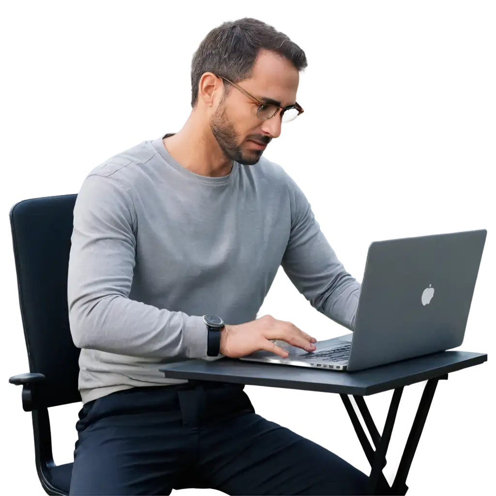 HighQuality-PNG-Image-of-a-Man-Using-Laptop-on-Gray-Long-Sleeves