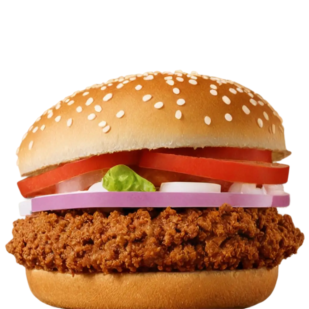 Zinger-Burger-Full-Saucy-PNG-Image-for-Enhanced-Culinary-Visuals