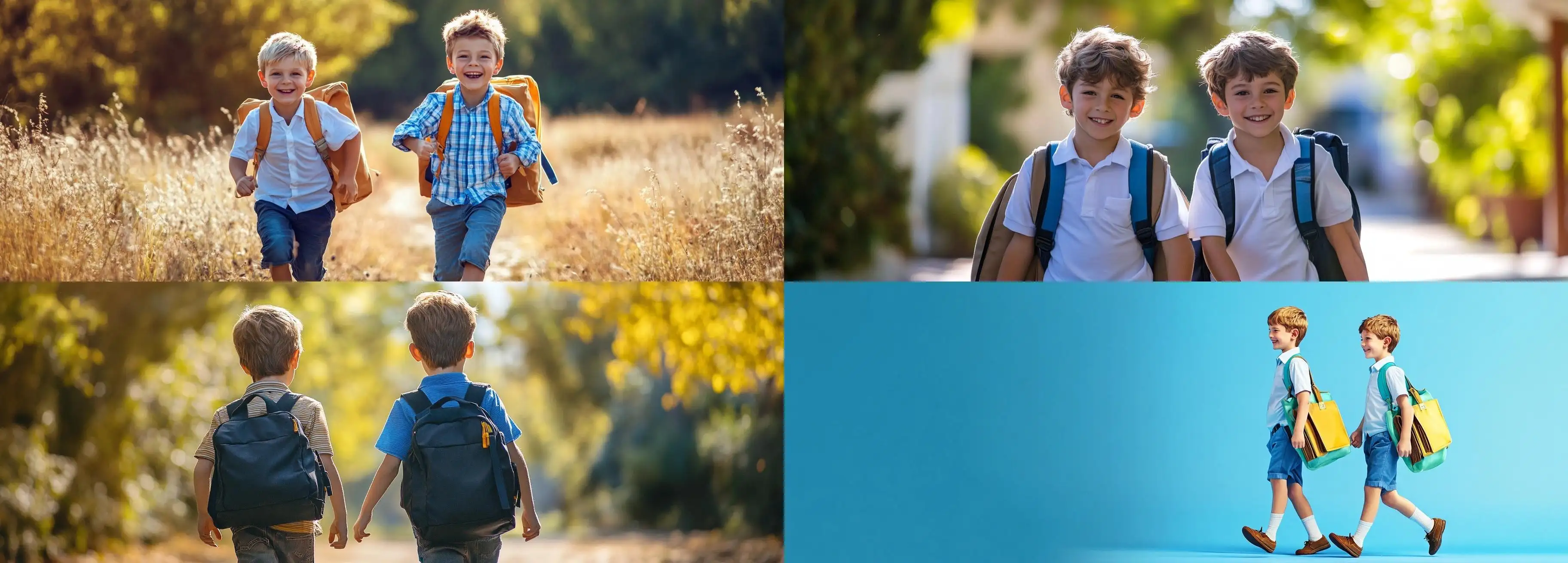 Caucasian-Schoolboys-Walking-with-School-Bags