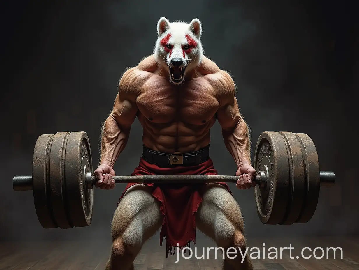 Muscular-Badger-Performing-EarthShattering-Deadlift-in-Dramatic-Display-of-Strength