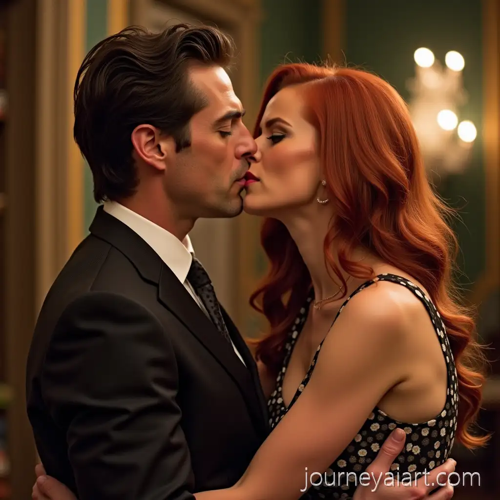 DebraDebra-Messing-Leslie-Mann-kiss-Messing-and-Leslie-Mann-Sharing-a-Kiss