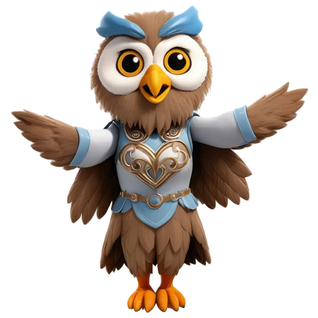 Female-Owl-Mascot-PNG-Creative-AI-Art-Prompt-for-Digital-Branding
