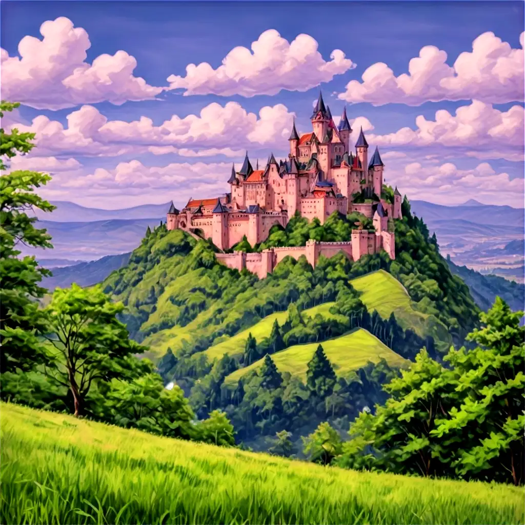 Stunning-Castle-on-a-Hill-PNG-Capturing-Nature-and-Architecture-in-High-Quality