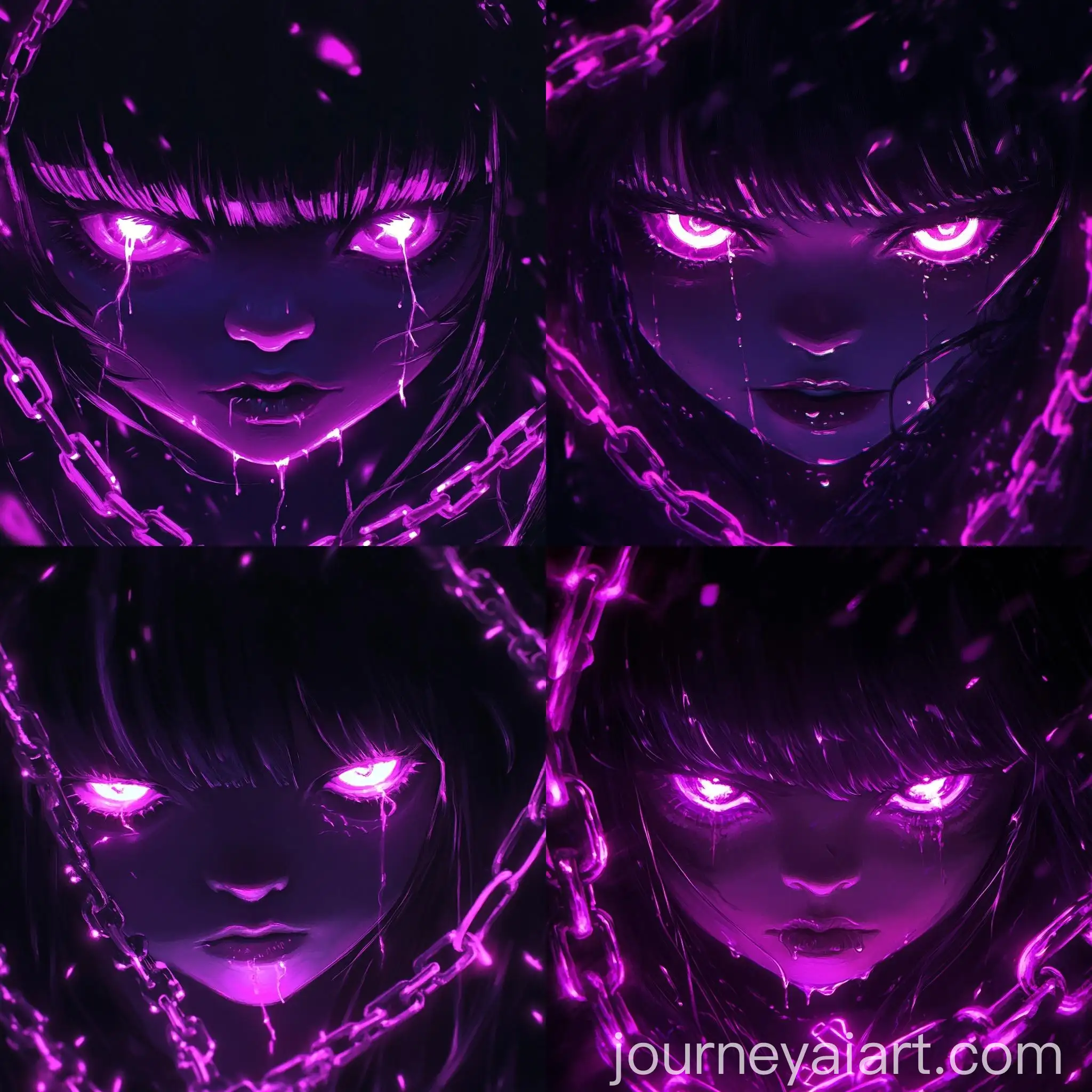 Glowing-Anime-Character-with-Magical-Powers-and-Chains