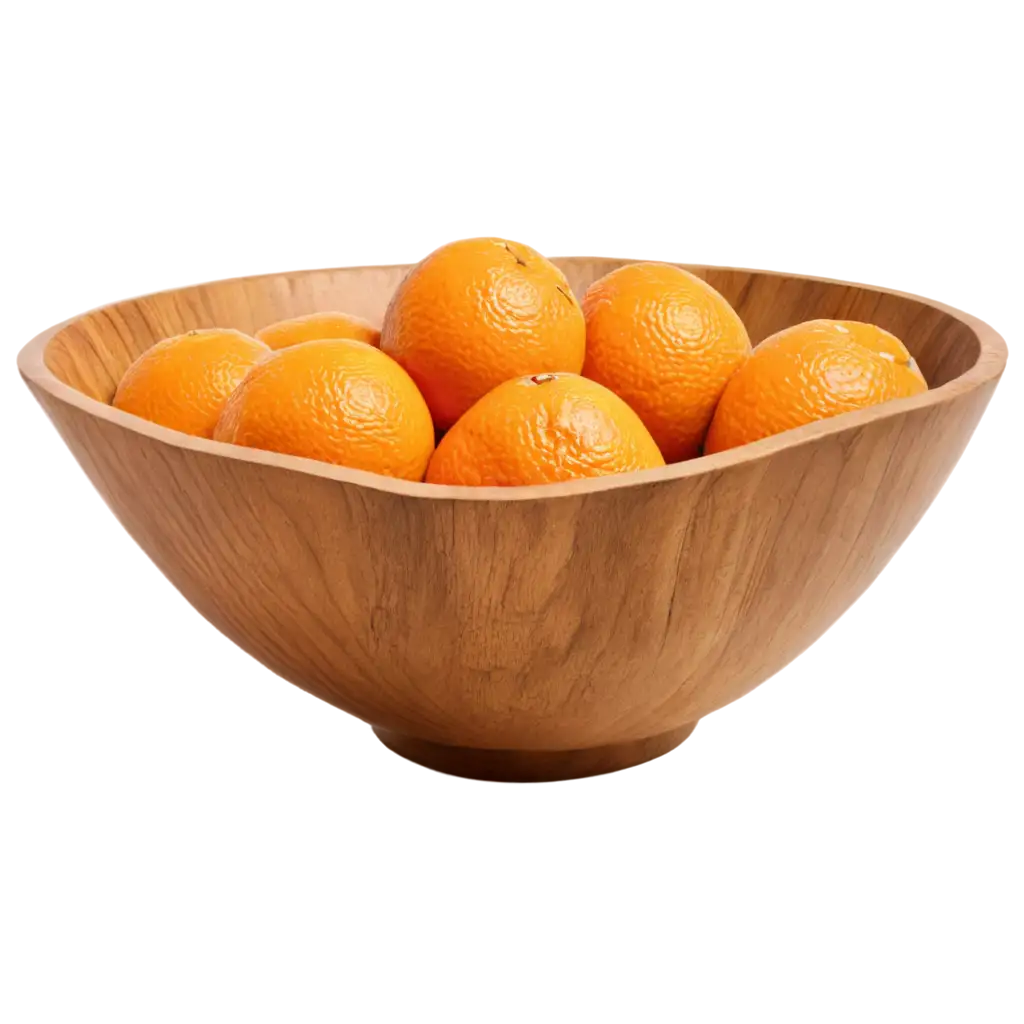 HighQuality-PNG-Image-of-a-Wooden-Bowl-of-Oranges-Fresh-and-Vibrant