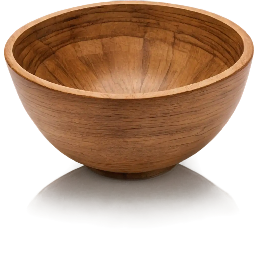 HighQuality-Wooden-Bowl-PNG-Image-for-Versatile-Design-Applications