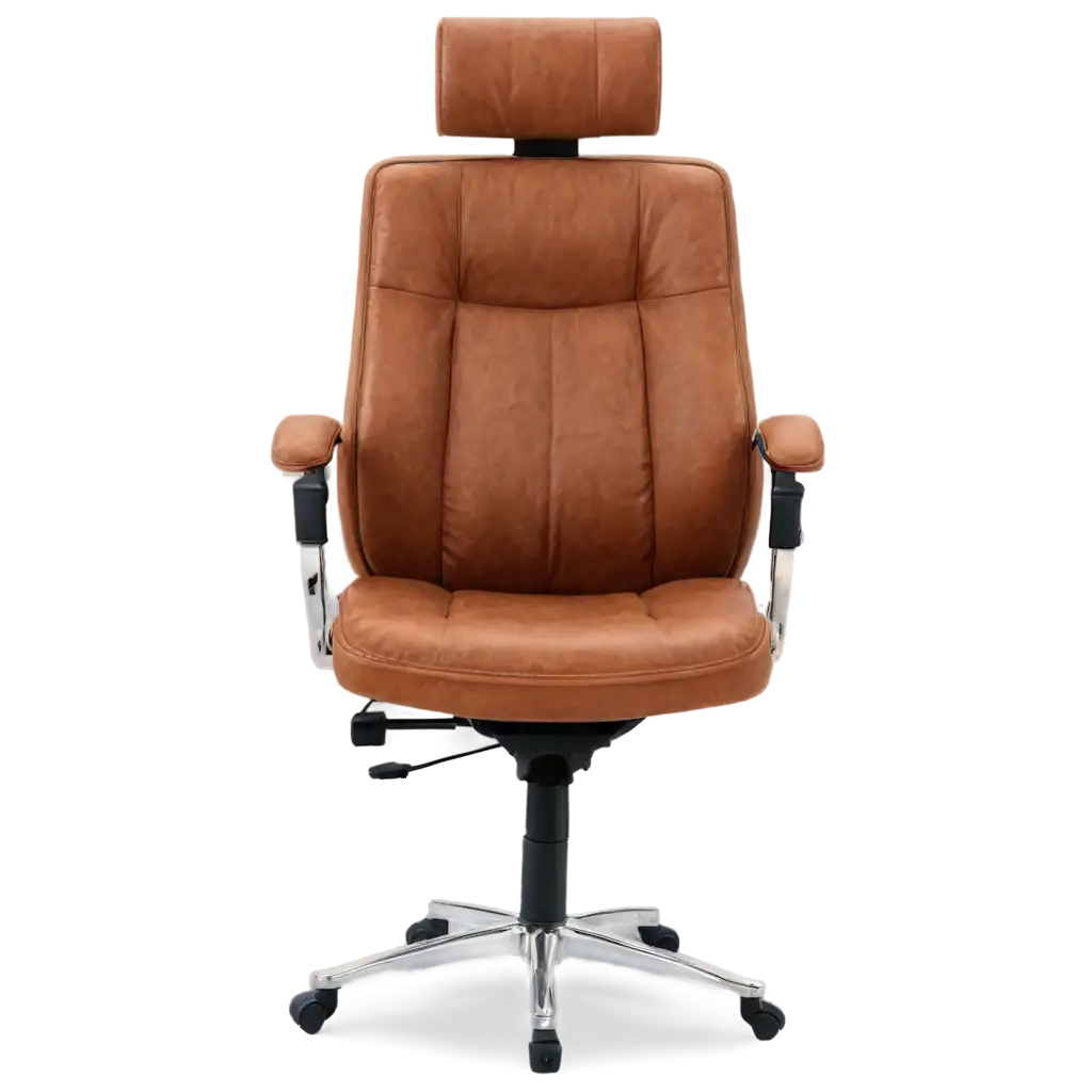 Front-Facing-Stock-Office-Chair-PNG-Image-for-Versatile-Use-in-Design-and-Marketing