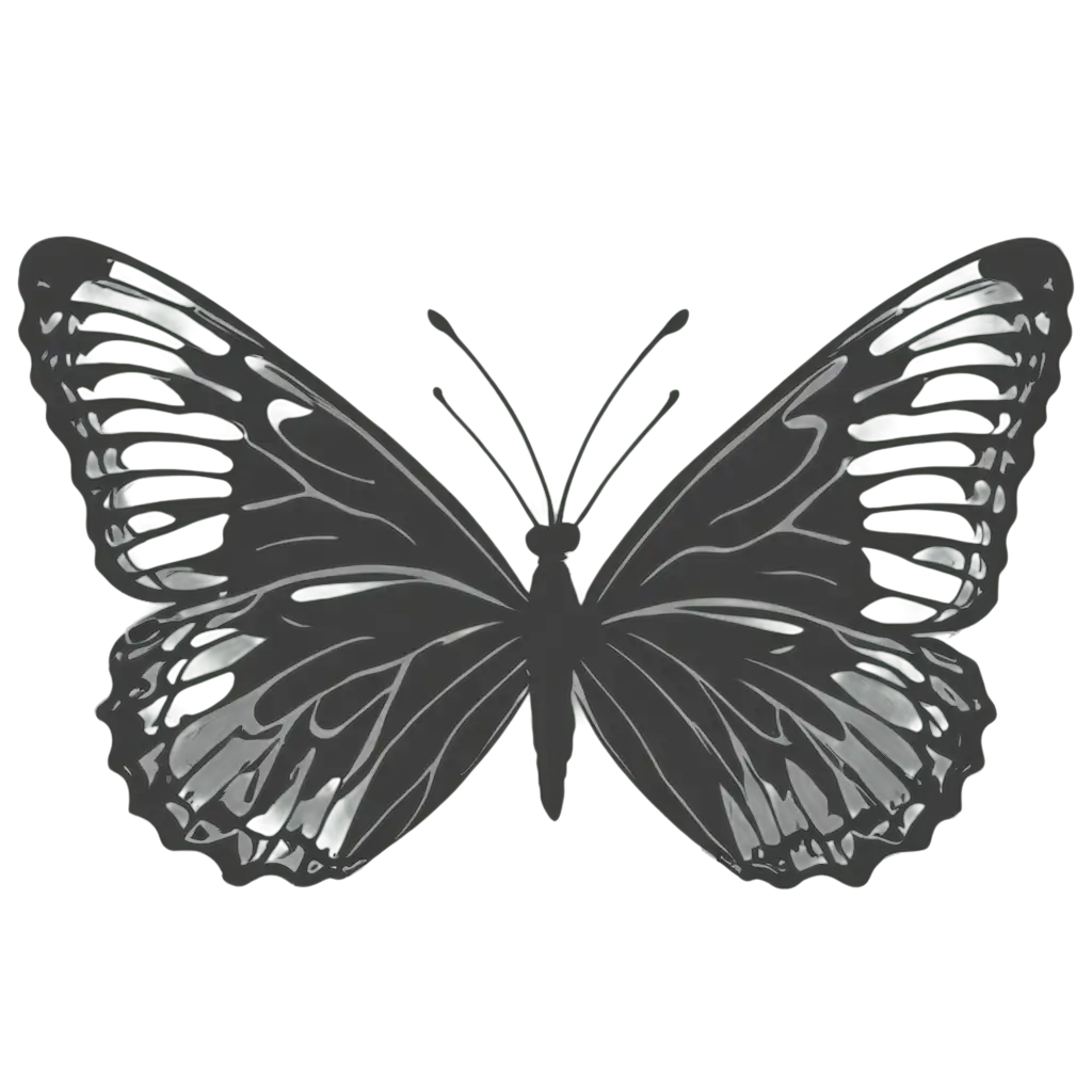 Butterfly-Silhouette-PNG-Graceful-Nature-in-Detailed-Shadow-Art