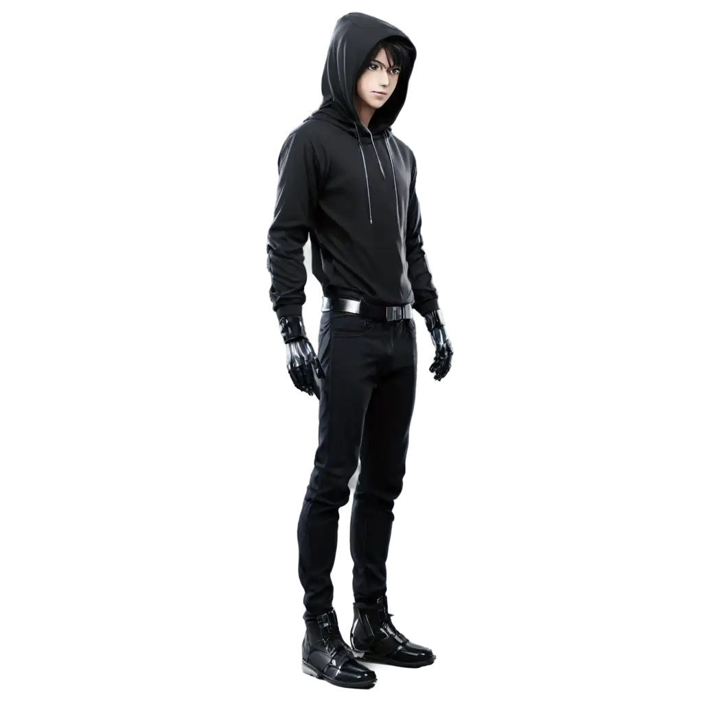 Anime-Male-Character-PNG-Half-Robot-Hooded-and-Gloved-for-Dynamic-Visual-Appeal