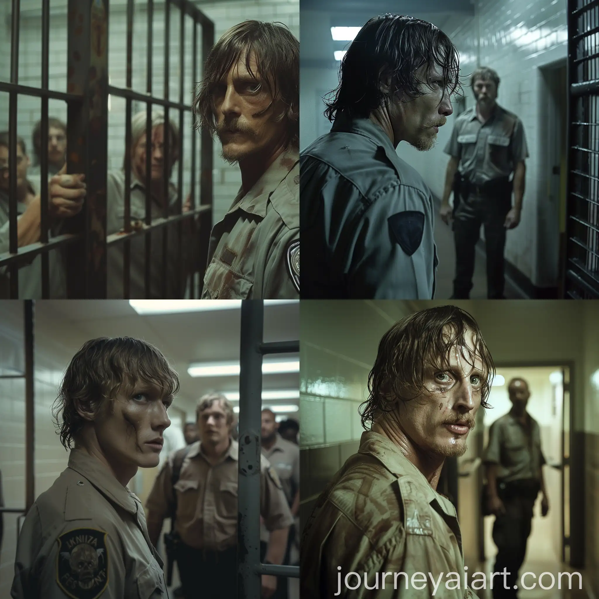 Dwight-from-The-Walking-Dead-Releases-Inmate-in-Tense-Prison-Scene