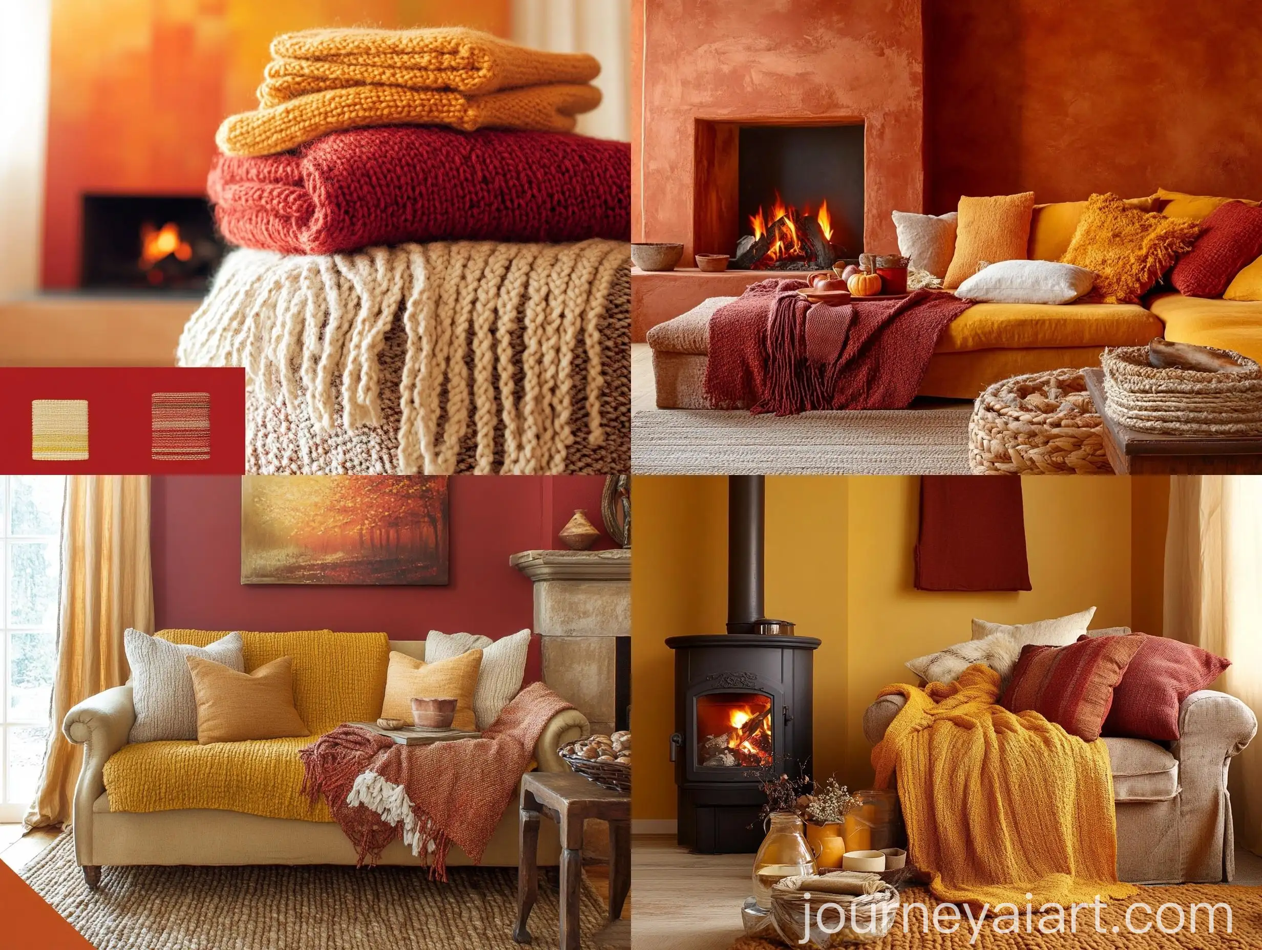 Cozy-Evening-by-the-Fire-Warm-Colors-and-Textures