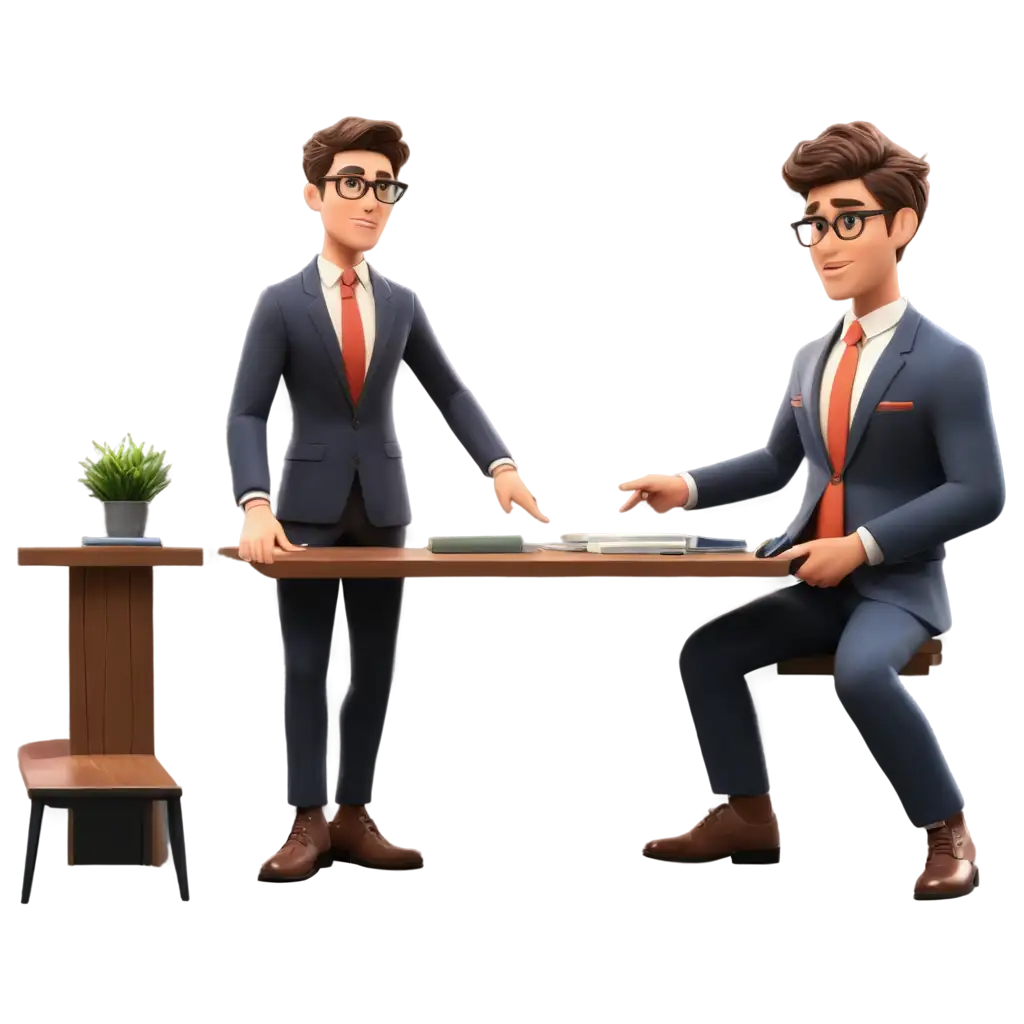 Animated-PNG-of-Young-Handsome-White-Student-with-Glasses-Interrogating-a-Man-in-a-Suit-in-Office