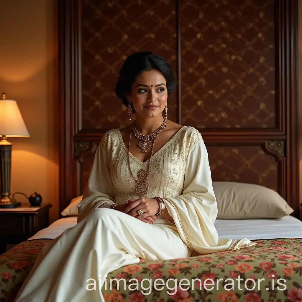 Travancore-Royal-Queen-Resting-in-Bed