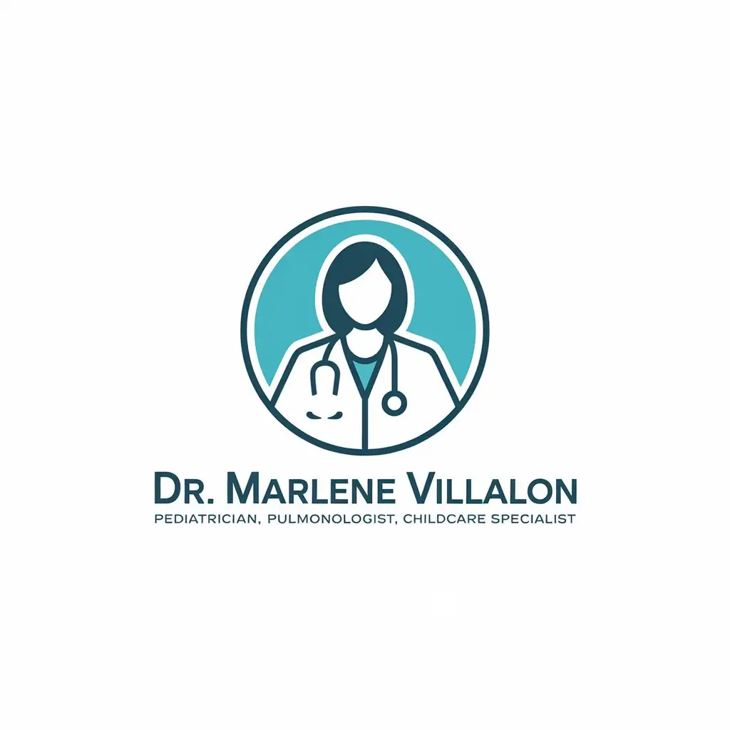 LOGO-Design-for-Dra-Marlene-Villalon-Vector-Logo-for-Pediatrician-and-Pulmonologist