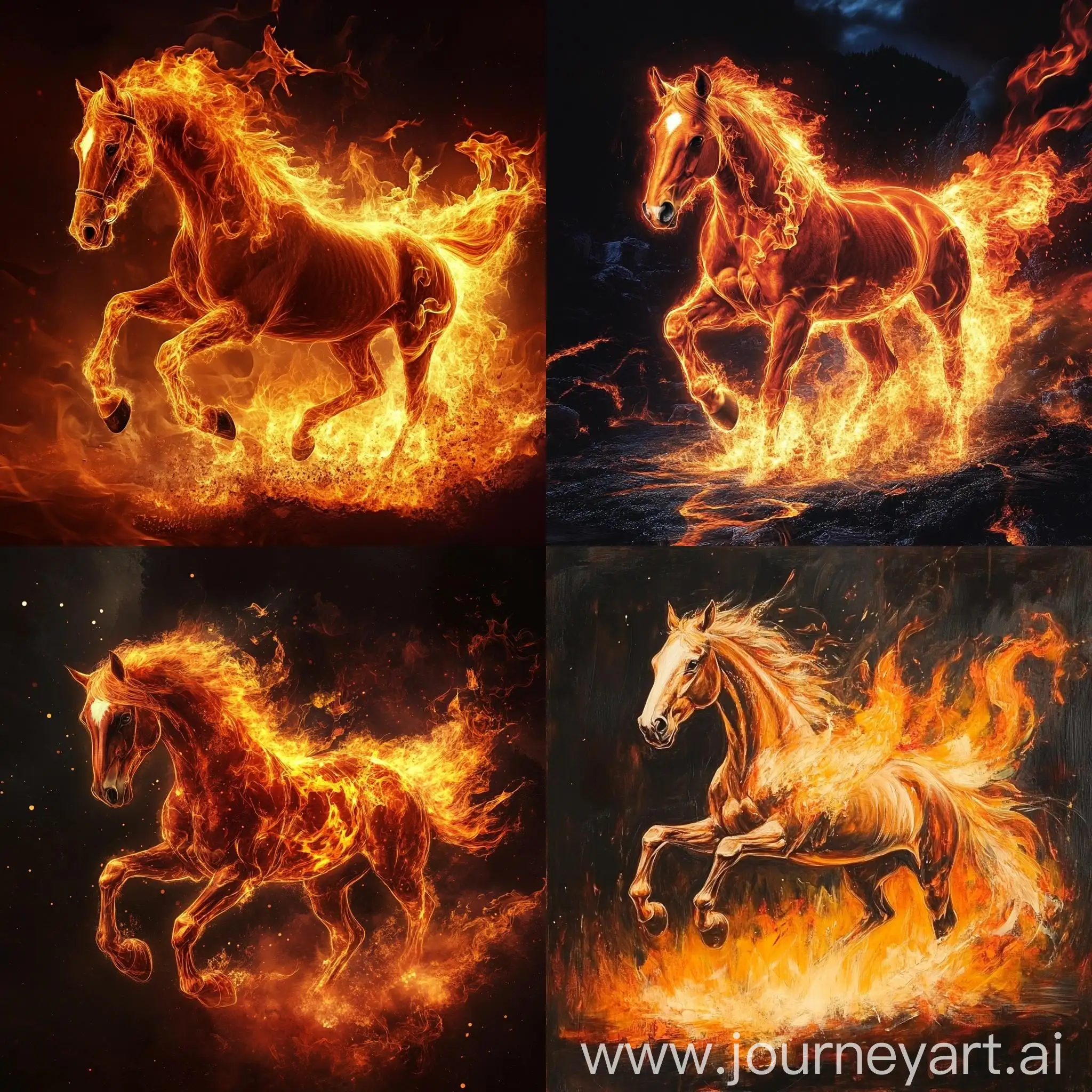 Flaming-Horse-Galloping-in-the-Night