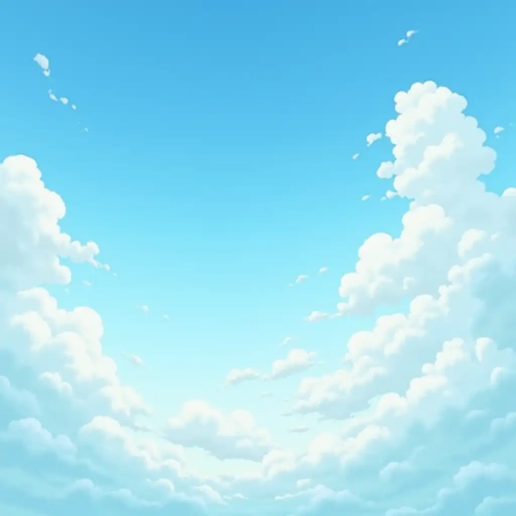 Dreamy-Sky-with-Clouds-in-Studio-GhibliInspired-2D-HandDrawn-Art-Style