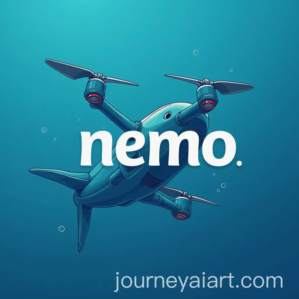 Nemo-Startup-Logo-with-Underwater-Drone