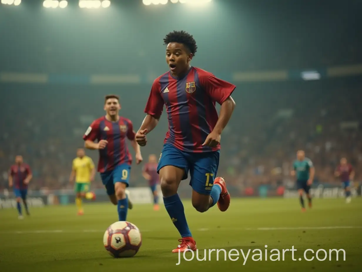 Cinematic-Football-Scene-Featuring-a-Fat-Footballer-Dribbling-the-Ball