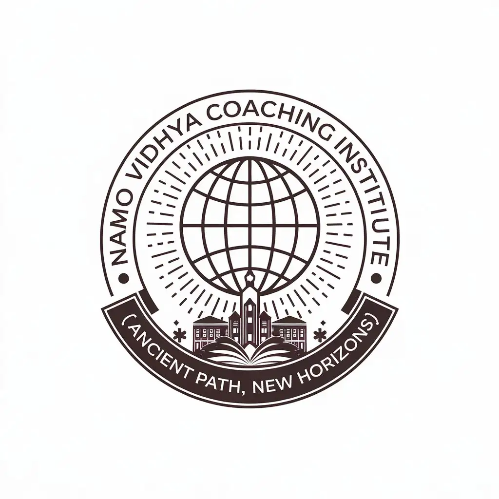 LOGO-Design-for-Namo-Vidhya-Coaching-Institute-Vector-Design-Featuring-Global-Welfare-and-Education-Themes