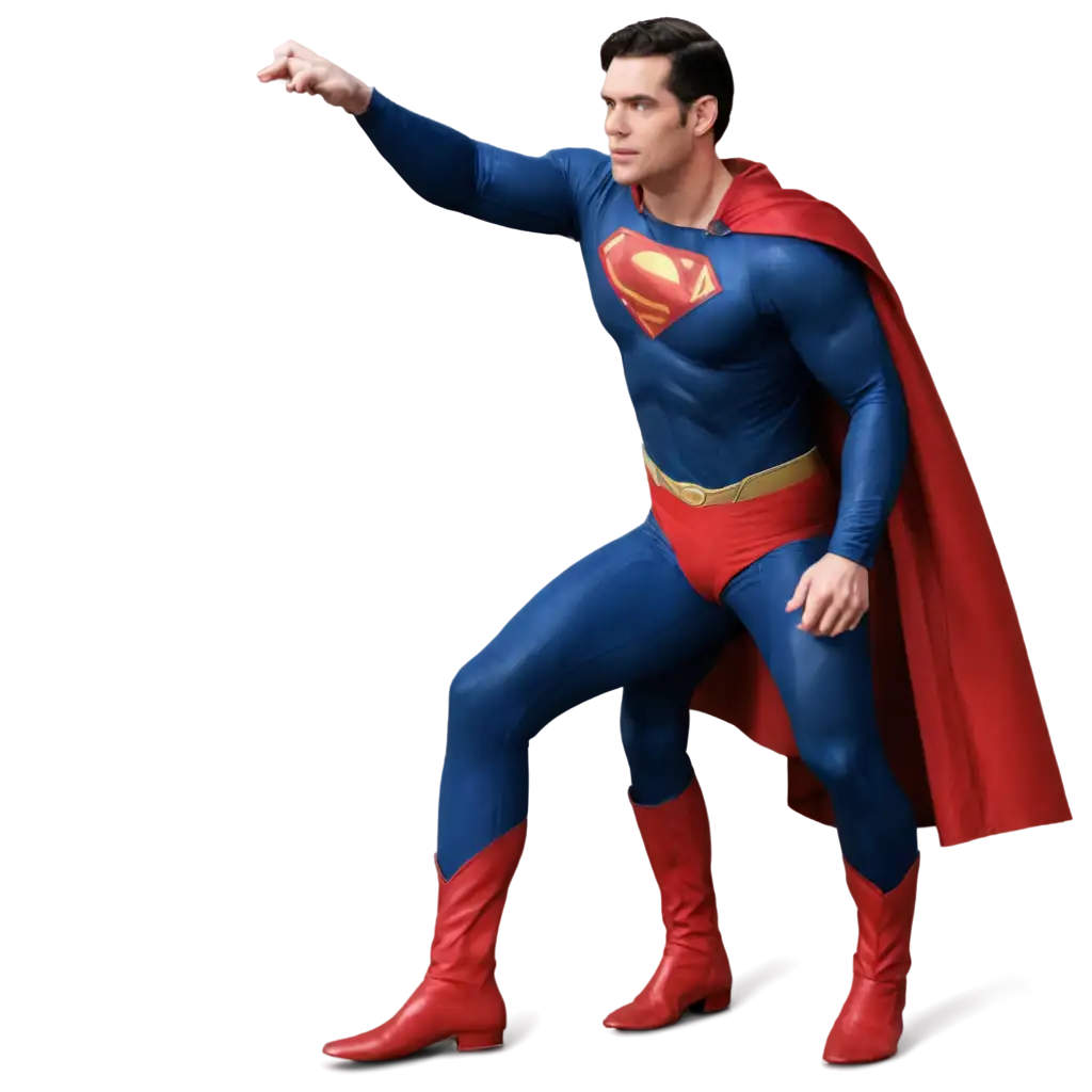 A man dressed as Superman