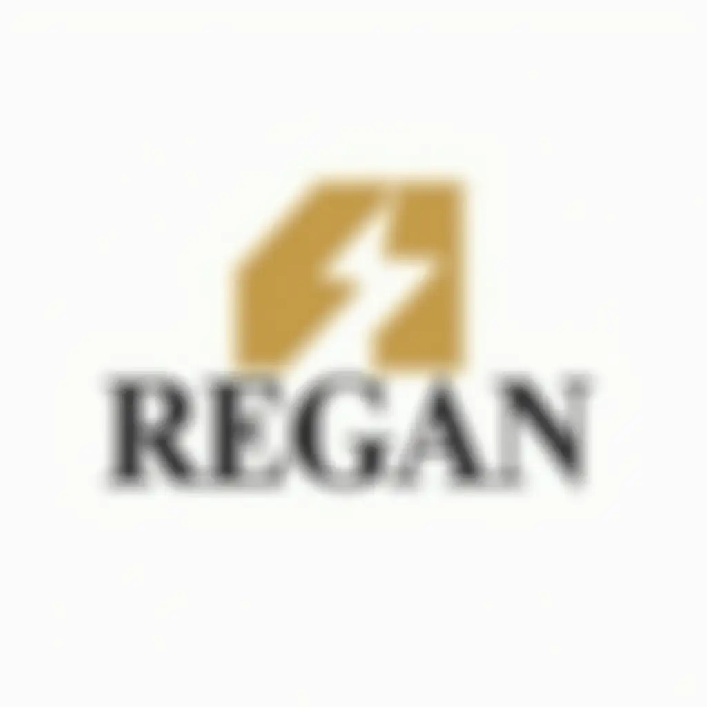 Logo for a constructio and design company called REGAN