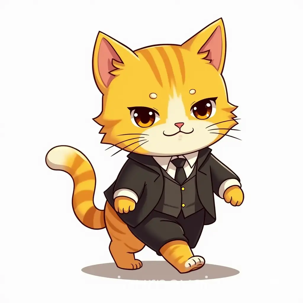 Intimidating-Mafia-Boss-Cat-Staring-in-Manga-Style