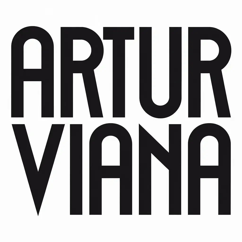 a vector logo design,with the text "ARTUR VIANA", main symbol:ARTUR VIANA,Moderate,be used in Finance industry,clear background