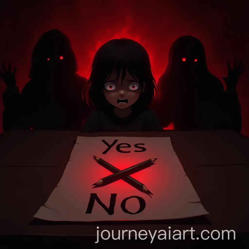 Eerie-Haunted-Table-with-Ghostly-Figures-and-Suspenseful-Atmosphere