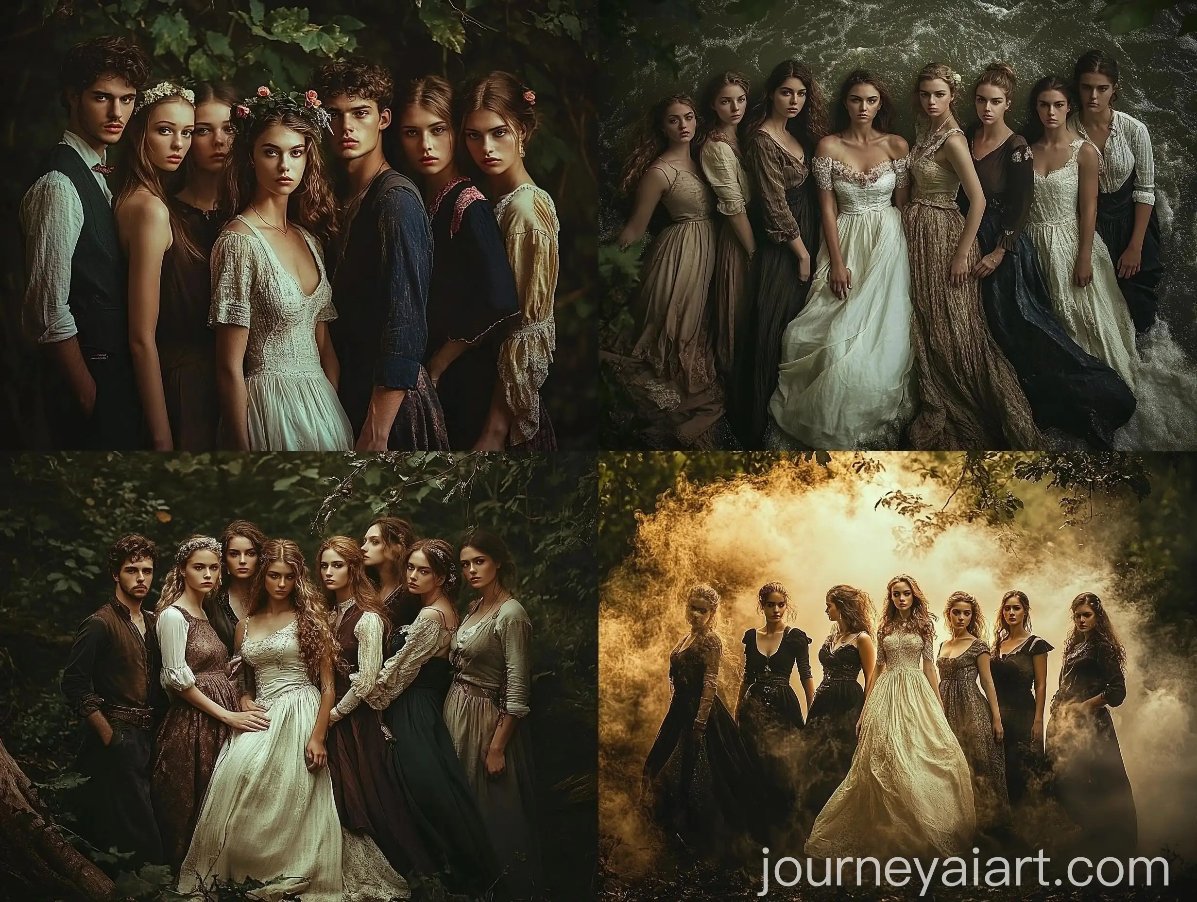 Group-of-Eight-Diverse-People-Enjoying-Outdoor-Picnic-Together