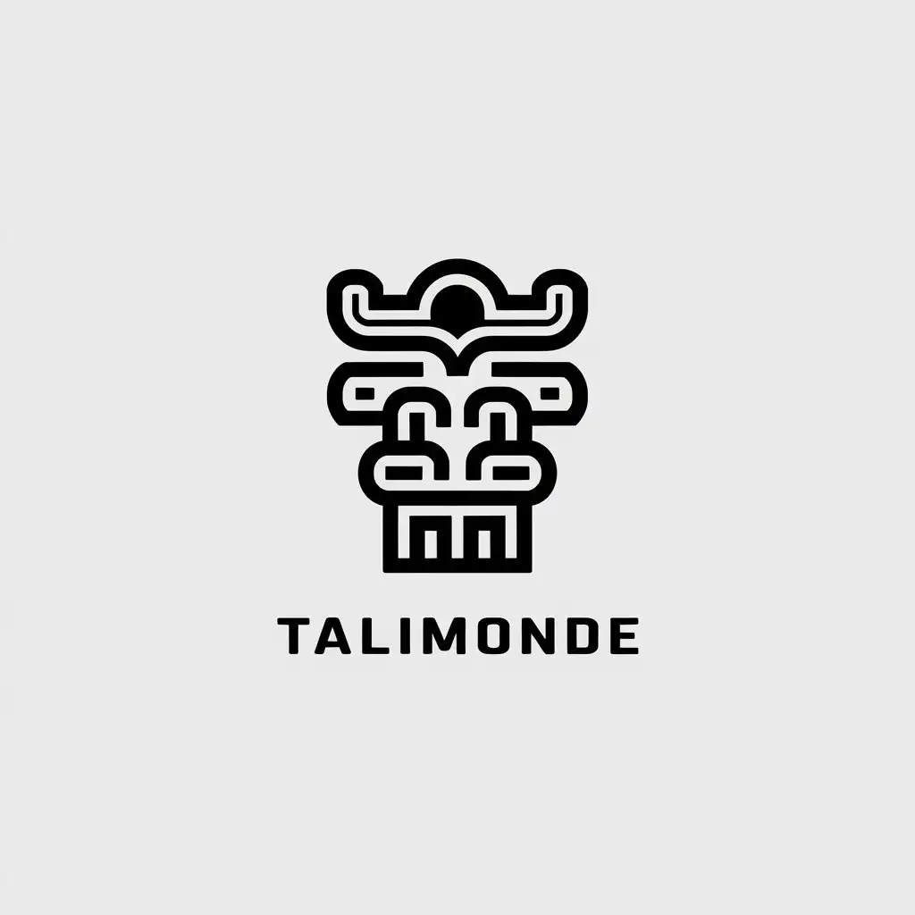 LOGO-Design-For-Talimonde-Minimalistic-Totem-Symbol-for-Internet-Industry