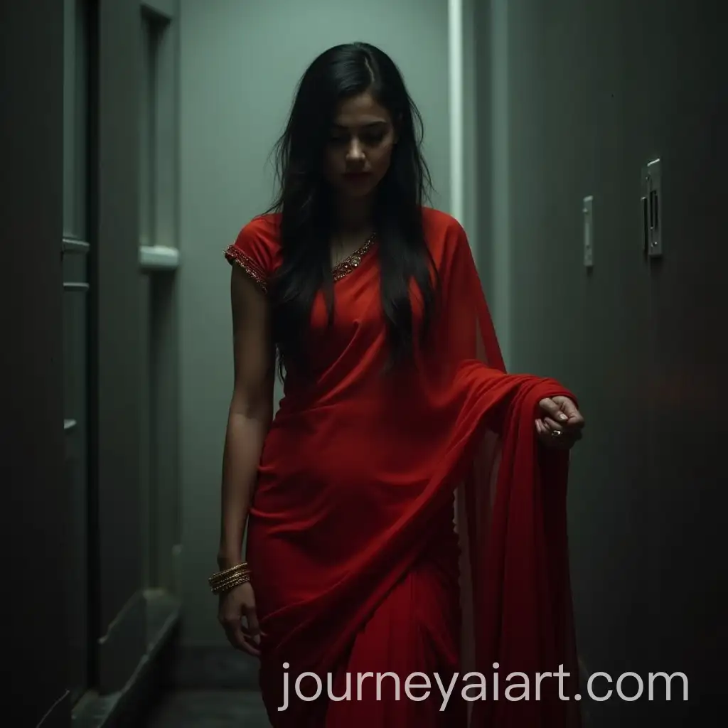 Haunting-Indian-Lady-Ghost-in-Red-Saree-with-Eerie-Atmosphere