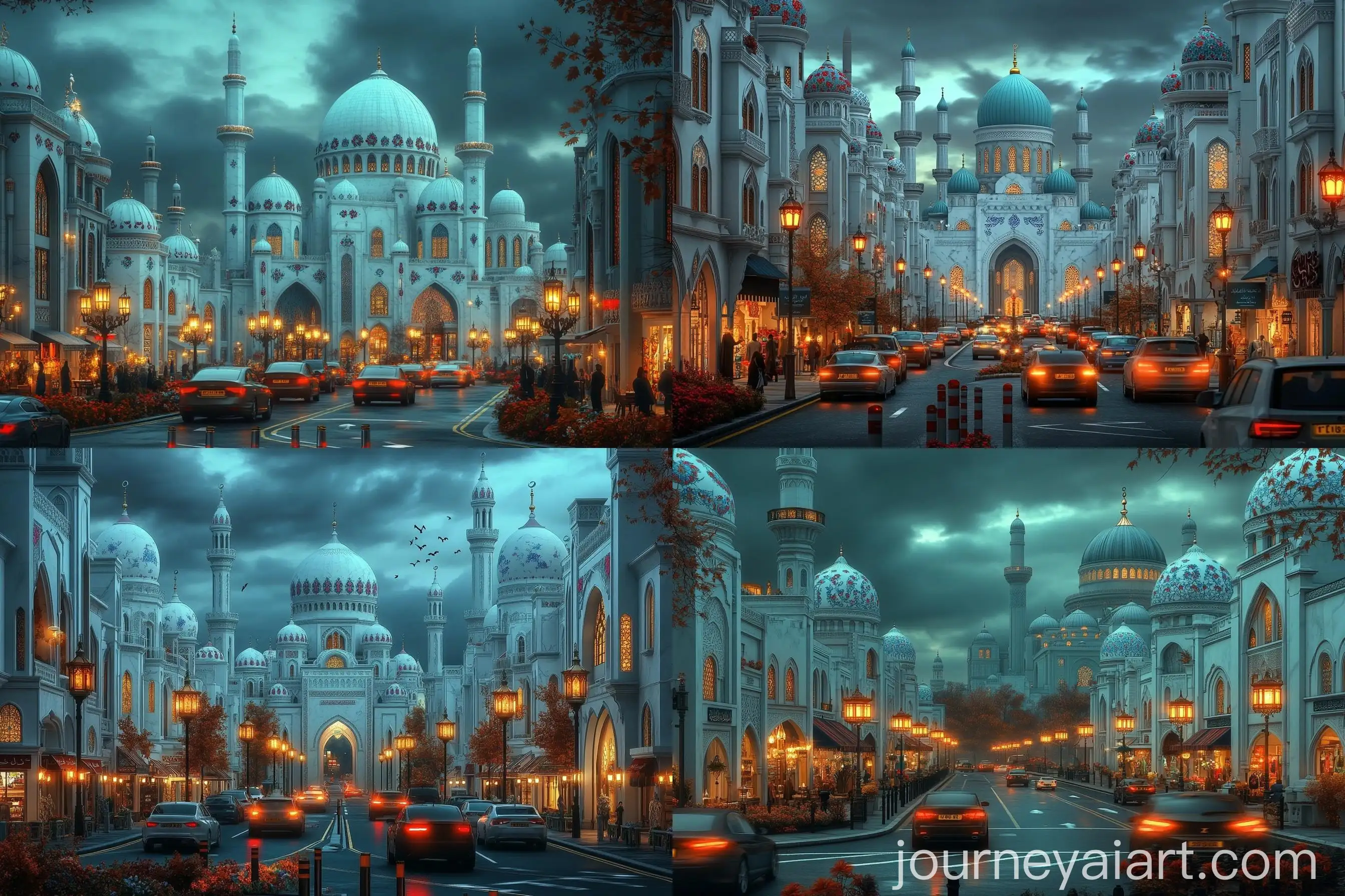 Islamic-Apartments-with-Red-Blue-Floral-Motifs-on-Downtown-London-Street