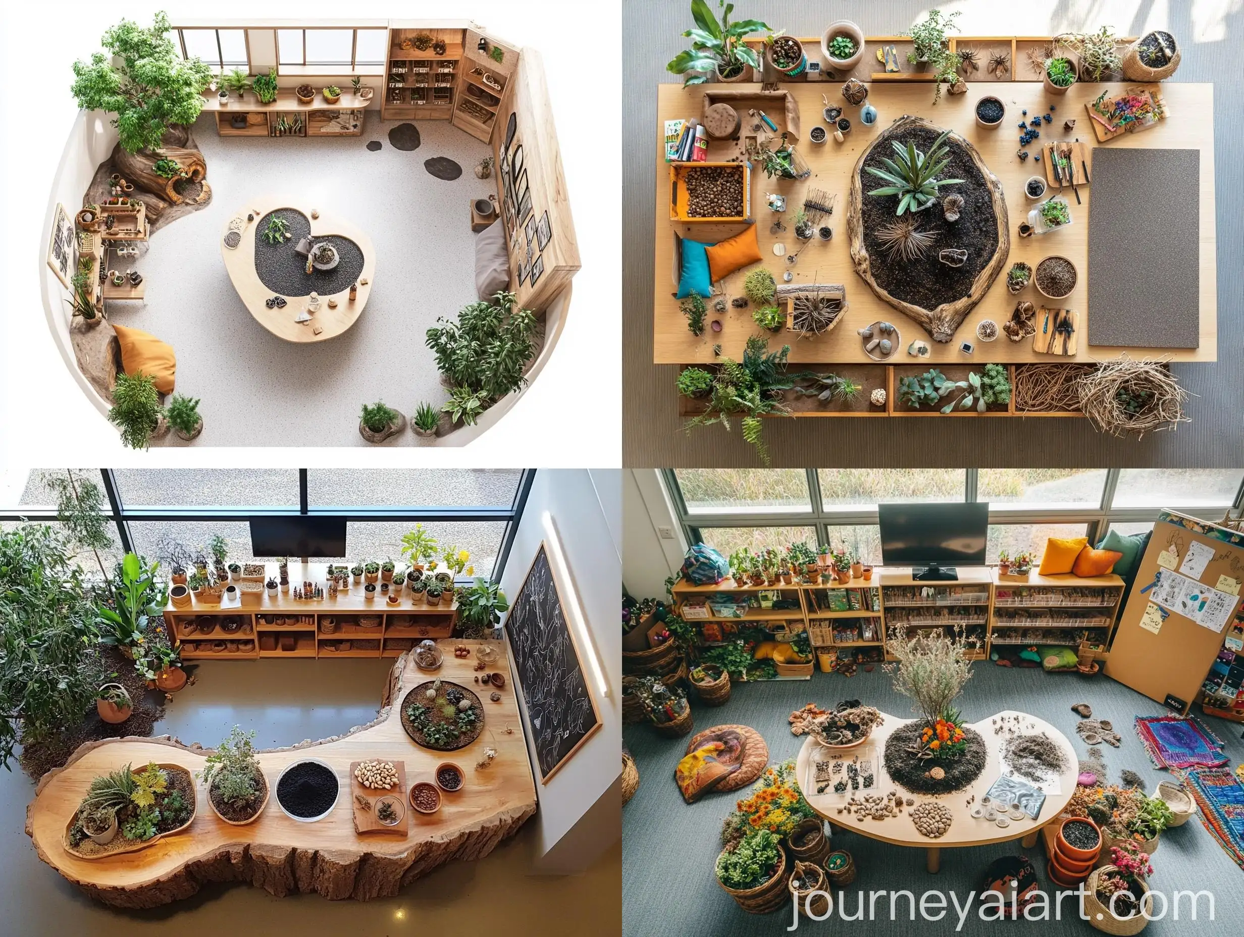 Classroom-with-Banksia-Plant-Indigenous-Art-and-Interactive-Space