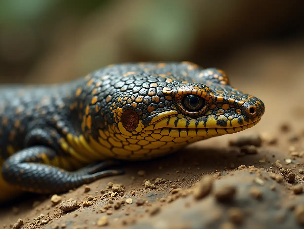 Cobra-Head-on-Lizard-Body-in-a-Surreal-Fusion-of-Reptilian-Features