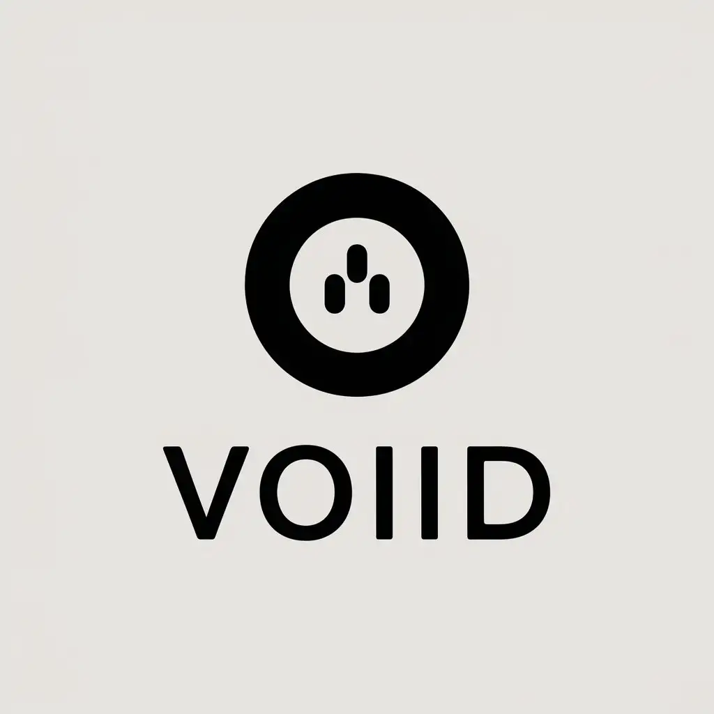 LOGO Design for Voiiid Pause Symbol in Minimalistic Style for Nonprofit Industry