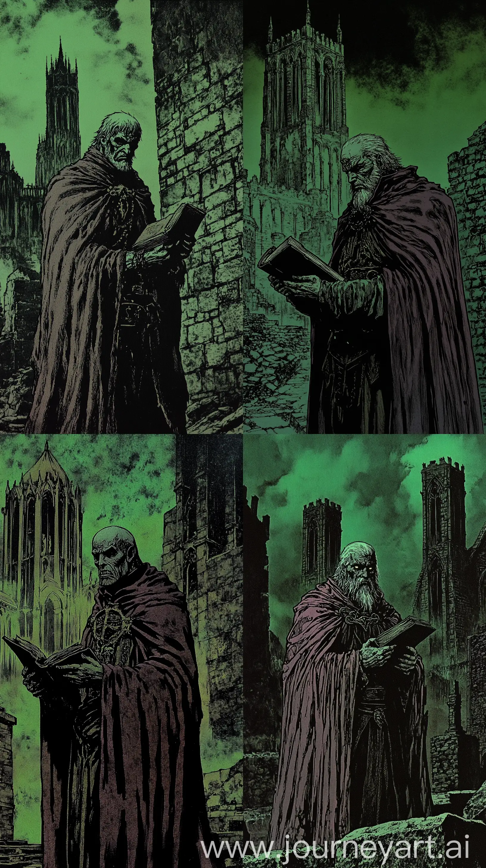 Angry-Old-Wizard-in-a-Gothic-Ruin-with-ToxicLime-Sky