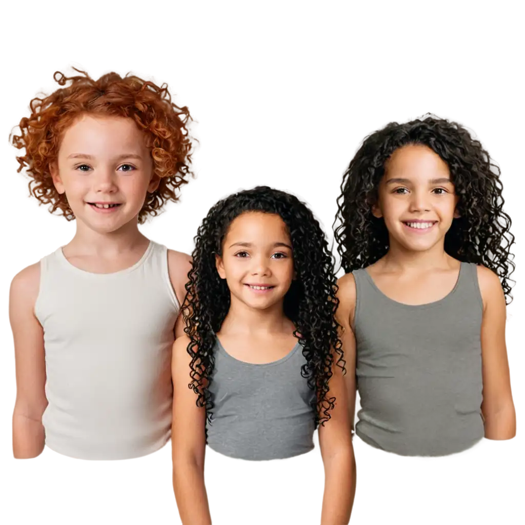 HighQuality-PNG-Images-of-Children-with-Curly-Red-and-Black-Hair-for-Creative-Projects