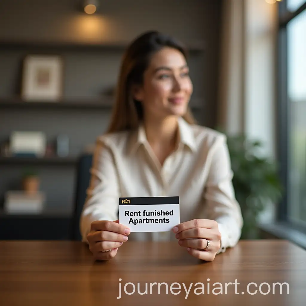 Real-Estate-Professional-Holding-Rent-Furnished-Apartments-Card-in-Office