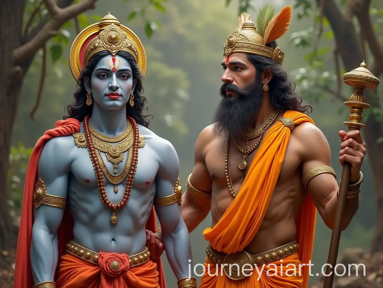 Shree-Ram-with-Lord-Hanuman-in-Divine-Setting