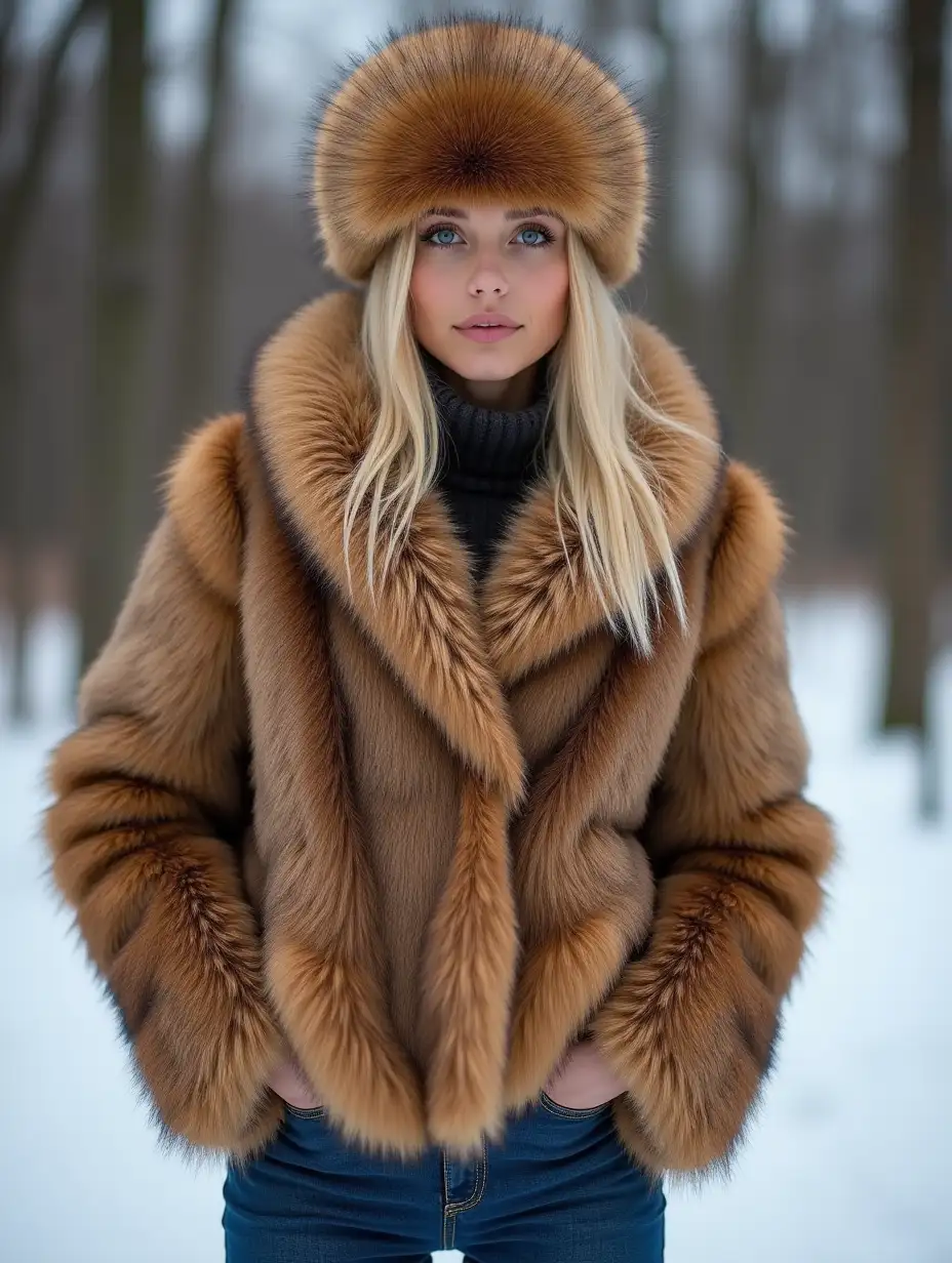 Blonde-Russian-Woman-in-Lynx-Fur-Coat-and-Fox-Fur-Trimmed-Hat