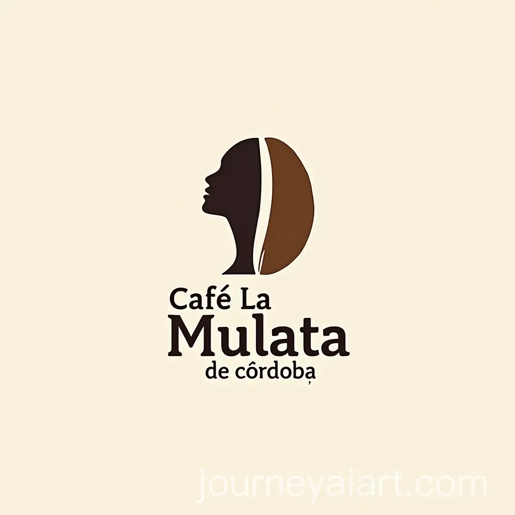 Monochromatic-Logo-Design-Caf-La-Mulata-de-Crdoba-with-Mulatto-Lady-and-Coffee-Bean