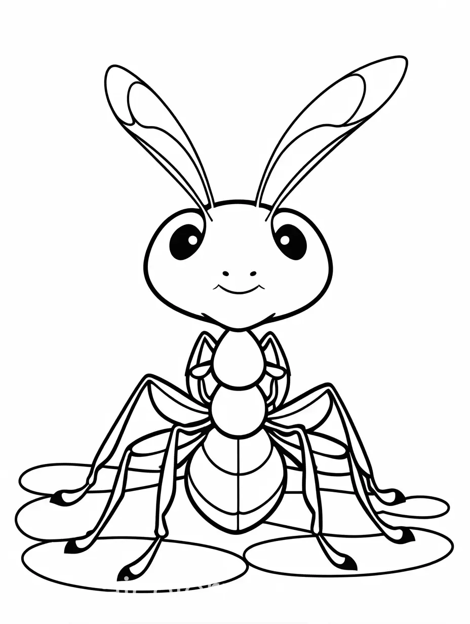 Cute-Big-Ant-Coloring-Page-for-Kids