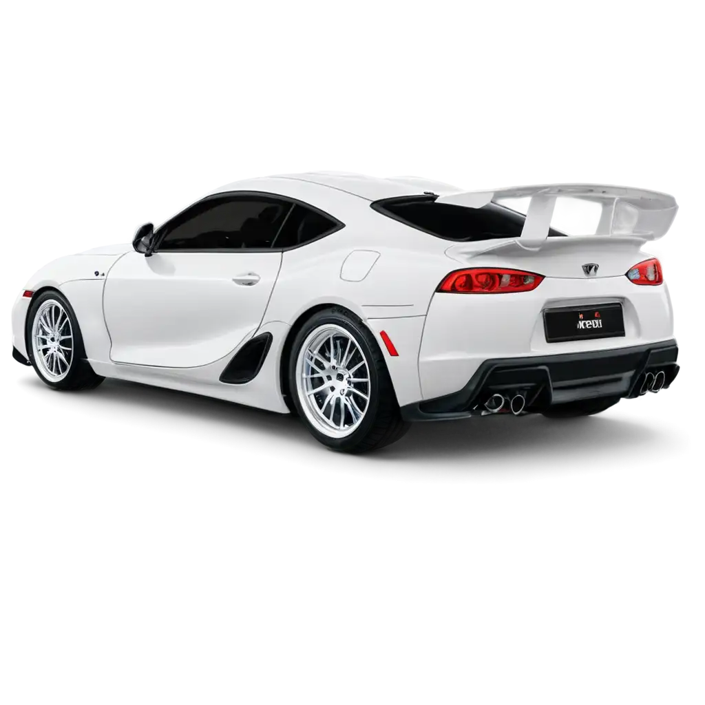 Supra-MK4-White-Color-Facing-Back-PNG-HighQuality-Image-for-Automotive-Enthusiasts