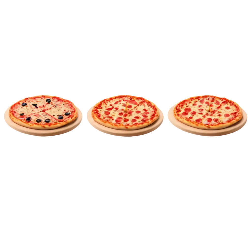 Three-Pizzas-in-a-Row-PNG-Image-for-HighQuality-Web-Use