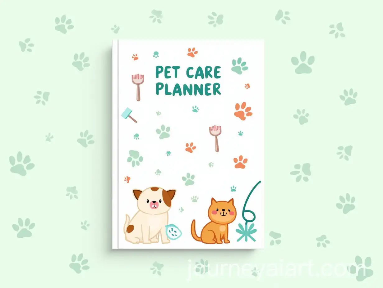 Bright-and-Cheerful-Pet-Care-Planner-Cover-Design-with-Playful-Paw-Prints