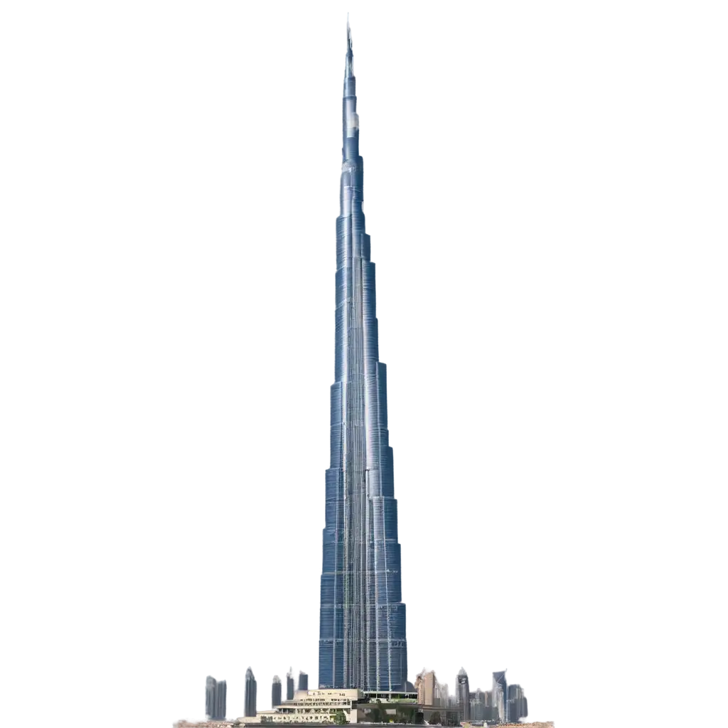 Stunning-PNG-Image-of-Burj-Khalifa-Capturing-the-Iconic-Tower-in-High-Quality