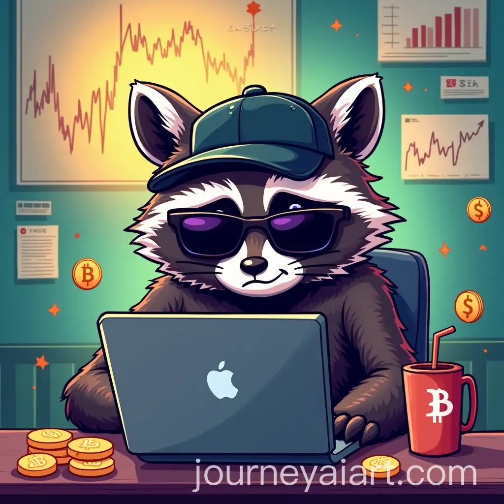 Crypto-Raccoon-AnalystCrypto-Raccoon-Image-Prompt-Analyzing-Market-Trends-with-Candlesticks-and-Charts