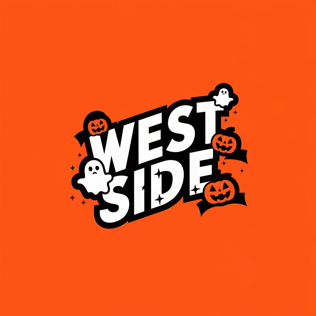 LOGO-Design-for-WEST-SIDE-Vector-Banner-with-Halloween-Characters-and-Vibrant-Colors