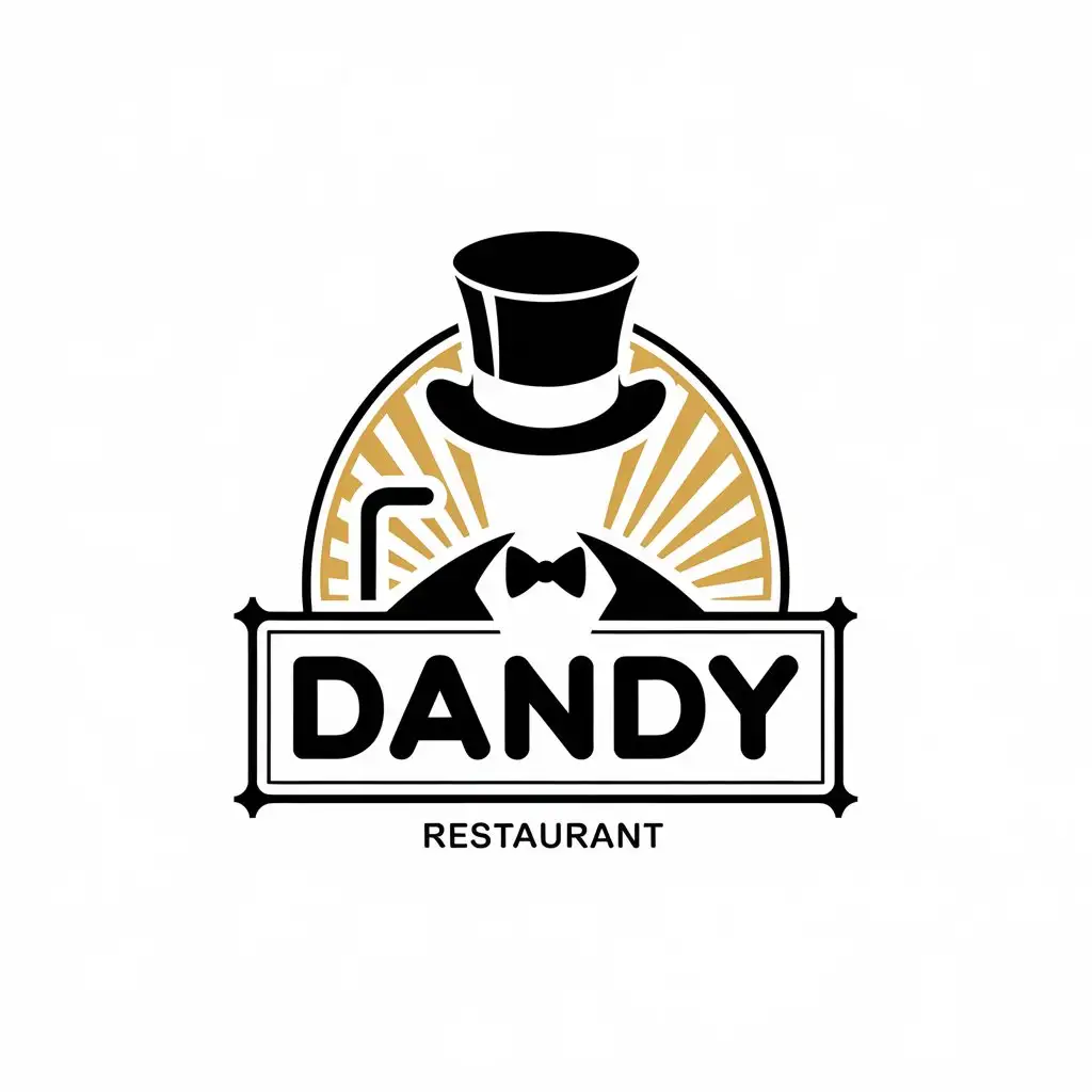 LOGO Design for Dandy Modern and Elegant Vector Symbol for Restaurant Industry