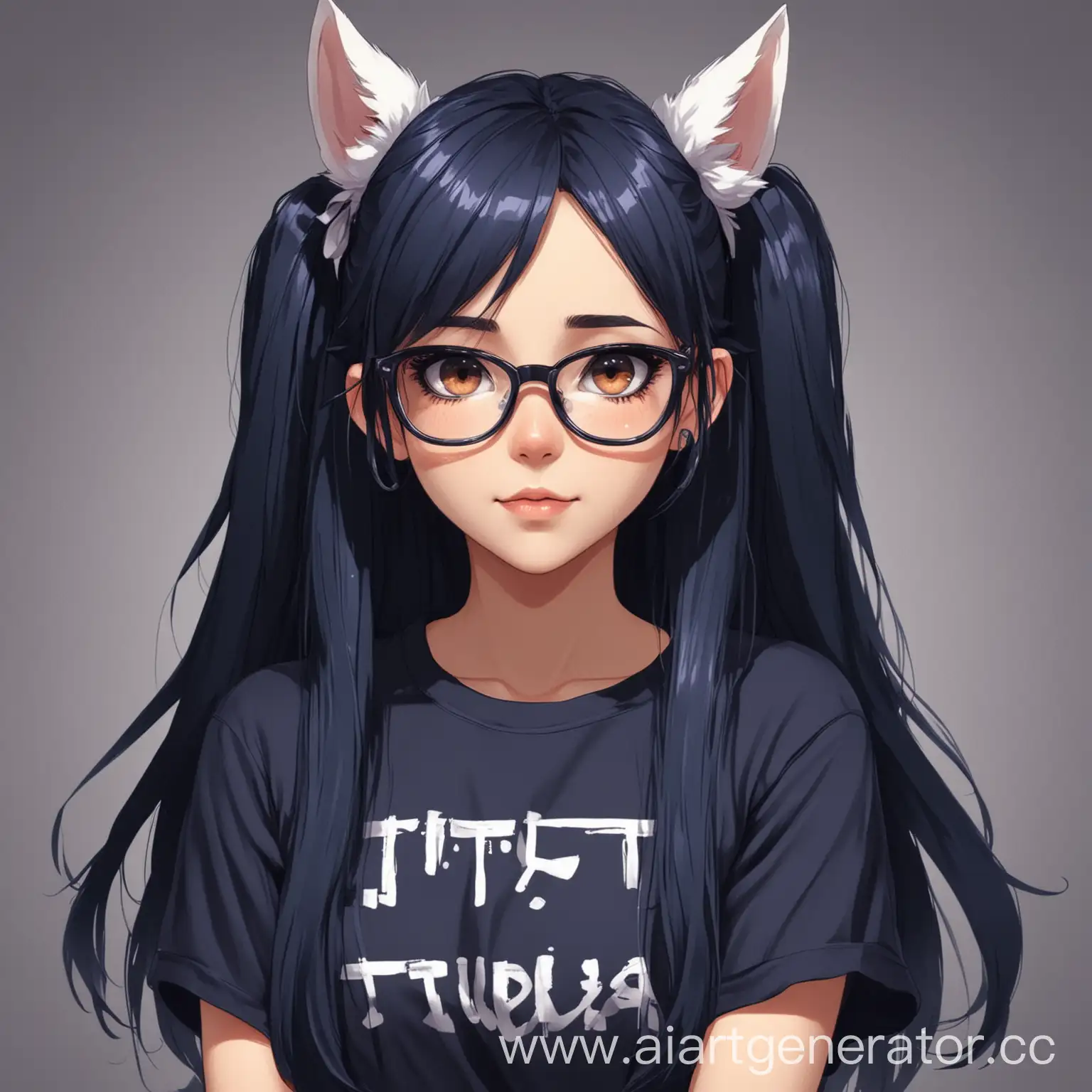 Anime-Vtuber-Avatar-with-Dark-Blue-Hair-and-Glasses